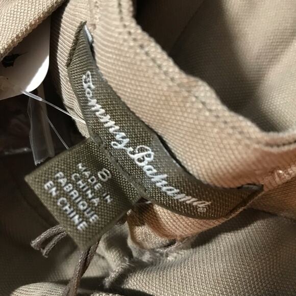 Tommy Bahama Amira Dobby pants sz 8 deep morel 100% tencel trousers lightweight - Picture 3 of 8